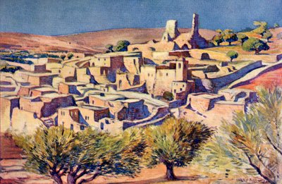 El pueblo bíblico de Betania, cerca de Jerusalén, c.1910 de Harry Morley